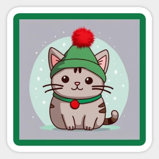 Pu-sheen elf kitten Sticker